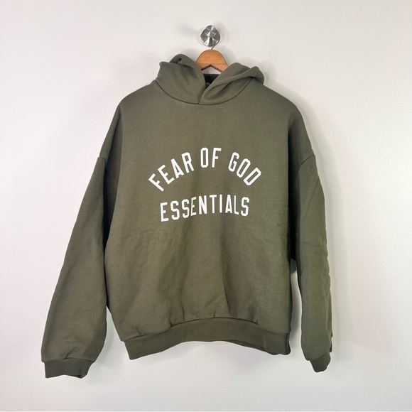 Fear of God Essentials Military Fleece Hoodie - Picture 5 of 13